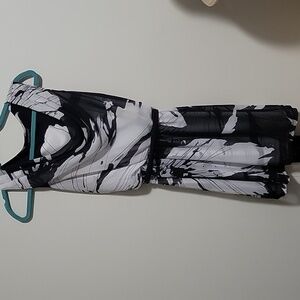 Express Black and White Short Dress